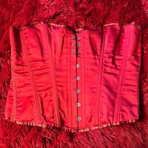 Annxley Quality Thick Red and Black Corset in 5x.